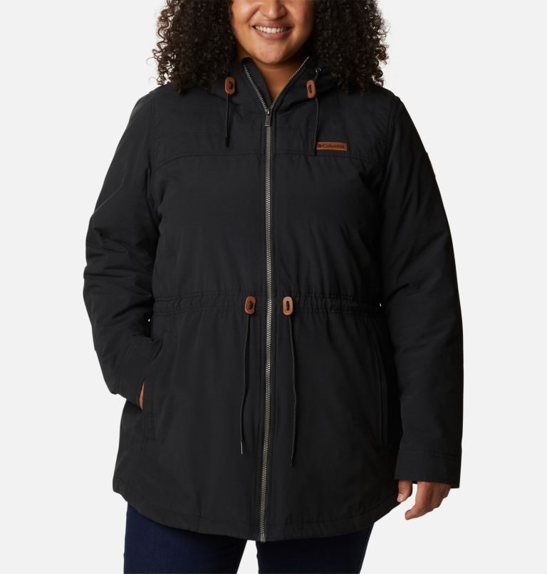 Women\'s Columbia Chatfield Hill Jackets Black | Plus Size CA-J4C3L